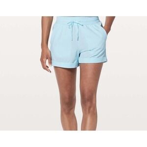 Lululemon Spring Break Away Short *4-way Stretch 3" Blue Glow Size 6